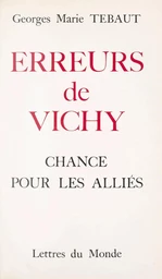 Erreurs de Vichy