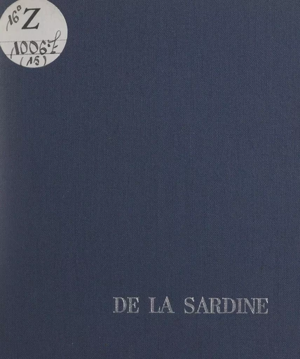 Célébration de la sardine - Guy Ganachaud - FeniXX réédition numérique