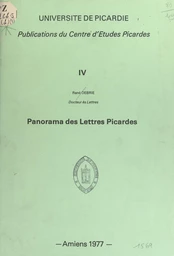 Panorama des lettres picardes