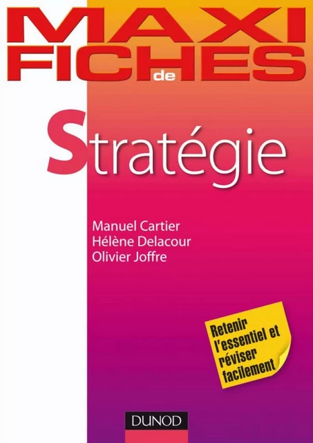 Maxi fiches de stratégie - Olivier Joffre, Manuel Cartier, Hélène Delacour - Dunod