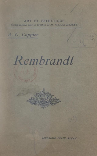 Rembrandt - André-Charles Coppier - FeniXX réédition numérique