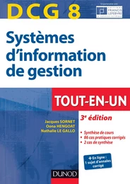 DCG 8 - Systèmes d'information de gestion - 3e éd.