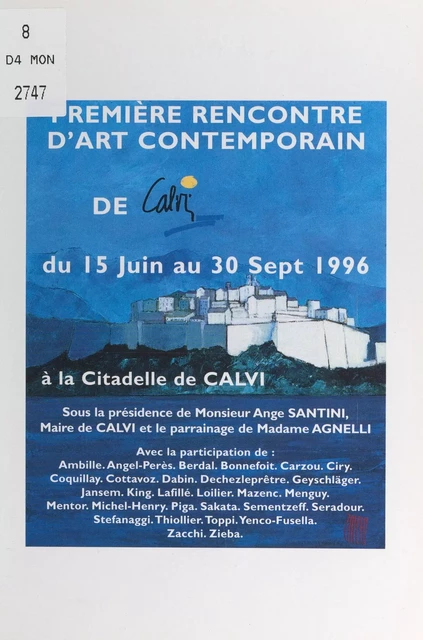 Première Rencontre d'art contemporain de Calvi -  Collectif - FeniXX réédition numérique