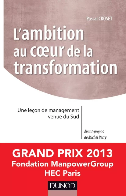 L'ambition au coeur de la transformation - Pascal Croset - Dunod