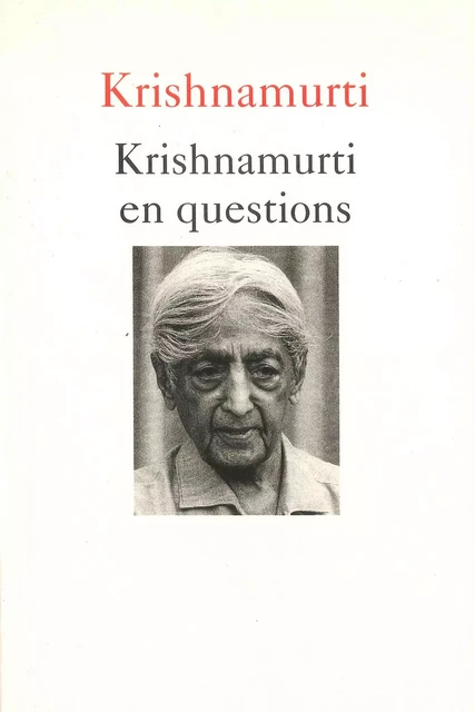 Krishnamurti en questions - Jiddu Krishnamurti - Stock