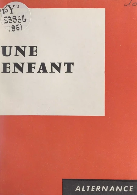 Une enfant -  Elyan - FeniXX réédition numérique