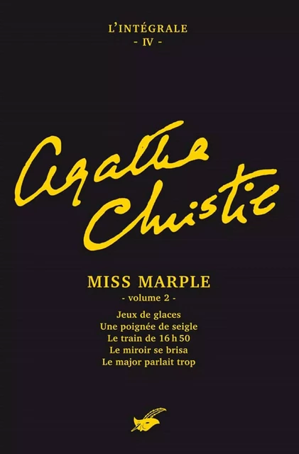 Intégrale Miss Marple (second volume) - Agatha Christie - Le Masque