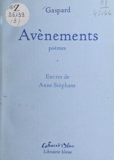 Avènements -  Gaspard - FeniXX réédition numérique