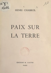 Paix sur la Terre