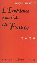 L'expérience marxiste en France