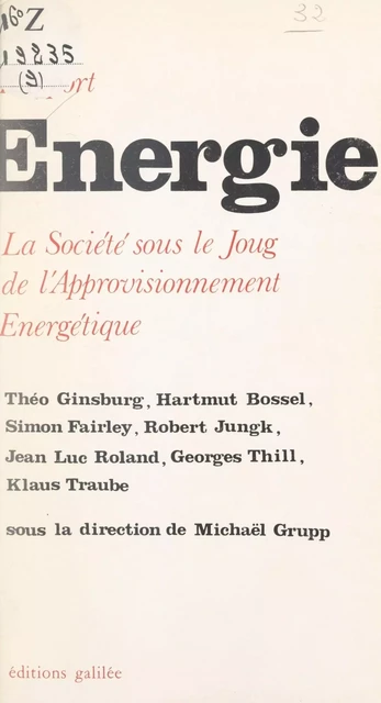 Énergie - Hartmut Bossel - FeniXX réédition numérique