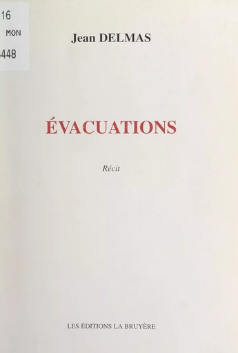 Évacuations - Jean Delmas - FeniXX réédition numérique