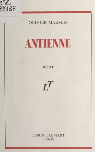 Antienne - Olivier Marmin - FeniXX réédition numérique