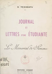 Journal et lettres d'une étudiante