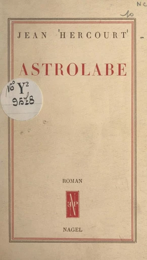 Astrolabe - Jean Hercourt - FeniXX réédition numérique