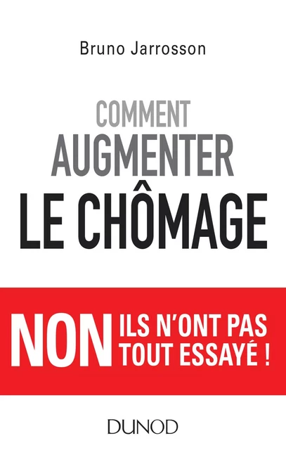 Comment augmenter le chômage - Bruno Jarrosson - Dunod