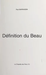 Définition du Beau