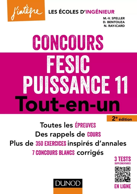 Concours FESIC Puissance 11 - 2e éd. - Marie-Virginie Speller, David Bentouza, Nathalie Ray-Icard - Dunod