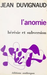 L'anomie