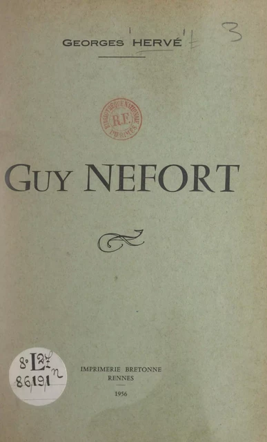 Guy Nefort - Georges Hervé - FeniXX réédition numérique