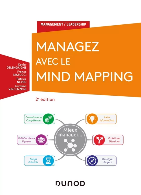 Managez avec le Mind Mapping - 2e éd. - Xavier Delengaigne, Franco Masucci, Patrick Neveu, Carolina Vincenzoni - Dunod