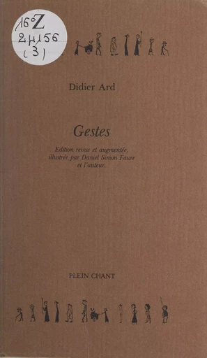 Gestes - Didier Ard - FeniXX réédition numérique