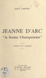 Jeanne d'Arc, la bonne Champenoise