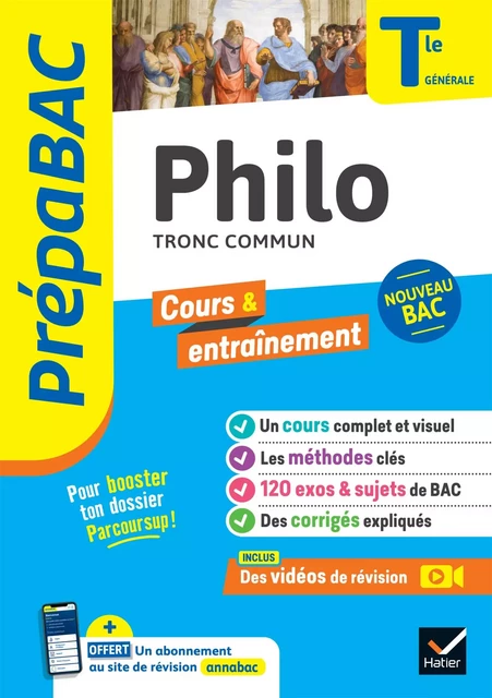 Prépabac - Philo Tle générale - Bac 2025 - Patrick Ghrenassia, Johnny Brousmiche, Anthony Dekhil, Justine Janvier - Hatier