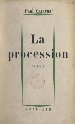 La procession - Paul Cazayus - FeniXX réédition numérique