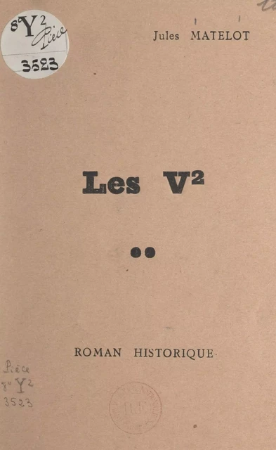 Les V² - Jules Matelot - FeniXX réédition numérique