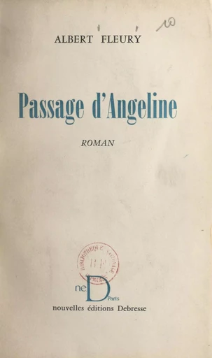 Passage d'Angeline - Albert Fleury - FeniXX réédition numérique