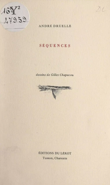 Séquences - André Druelle - FeniXX réédition numérique