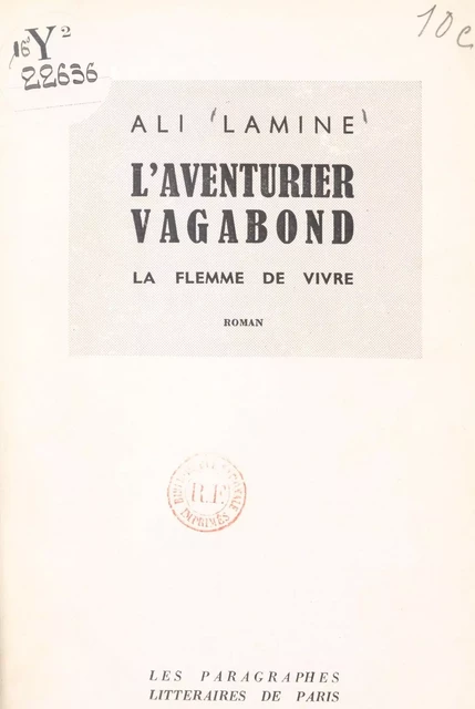 L'aventurier vagabond - Ali Lamine - FeniXX réédition numérique