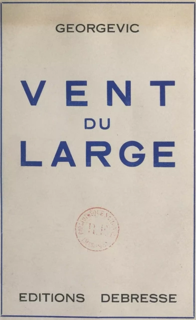 Vent du large -  Georgevic - FeniXX réédition numérique