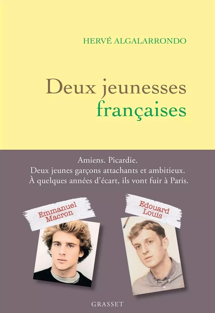 Deux jeunesses françaises - Hervé Algalarrondo - Grasset