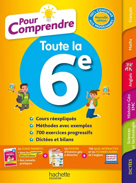 Pour Comprendre Toutes Les Matières 6E - Michèle Blanc, André Michoux, Catherine Reynaud, Pierre Reynaud, Isabelle de Lisle, Sébastien Dessaint, Malorie Gorillot - Hachette Éducation