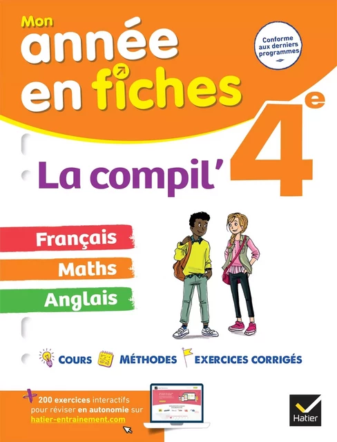 La Compil' 4e  : français, maths et anglais -  Collectif - Hatier