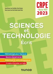 Concours Professeur des écoles 2023 - Sciences et technologie