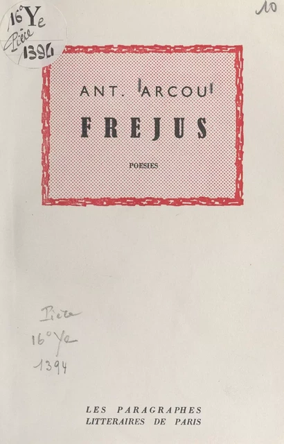 Fréjus - Ant. Arcou - FeniXX réédition numérique