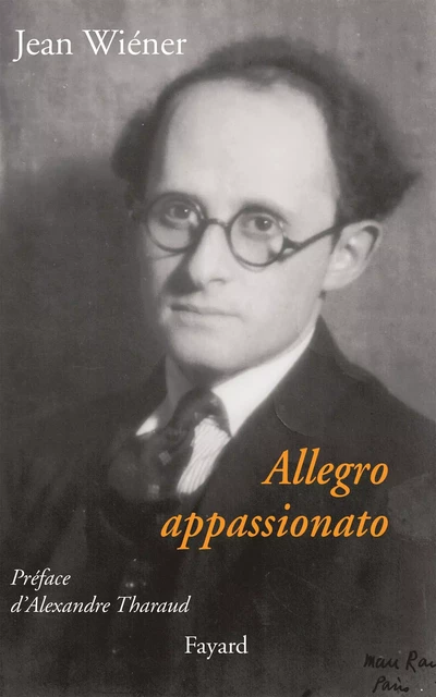 Allegro appassionato - Jean Wiéner - Fayard