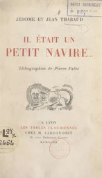 Il était un petit navire...