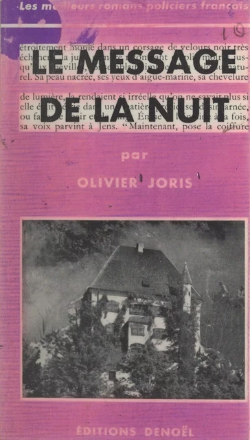 Le message de la nuit - Olivier Joris - FeniXX réédition numérique