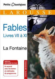 Fables livres VII à XI