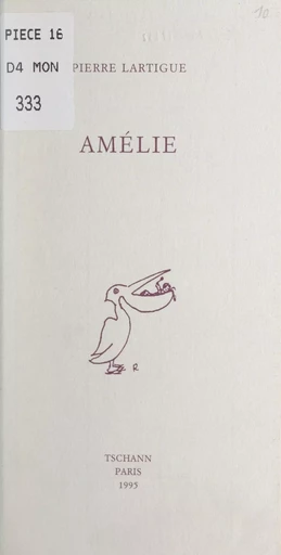 Amélie - Pierre Lartigue - FeniXX réédition numérique