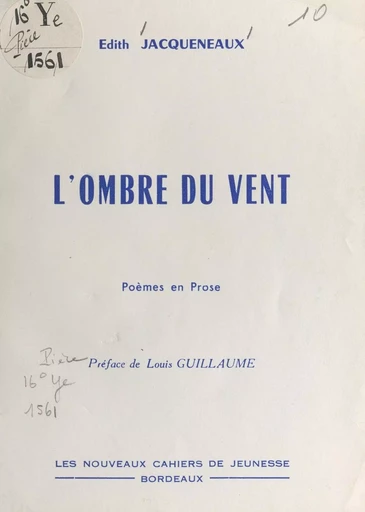 L'ombre du vent - Édith Jacqueneaux - FeniXX réédition numérique