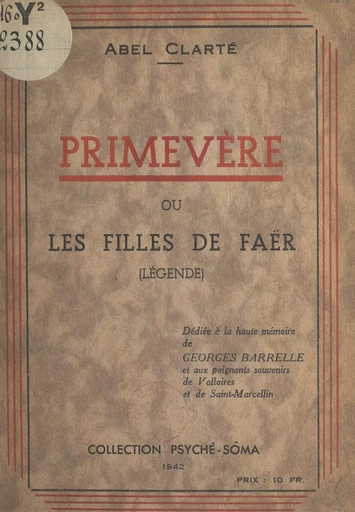 Primevère - Abel Clarté - FeniXX réédition numérique