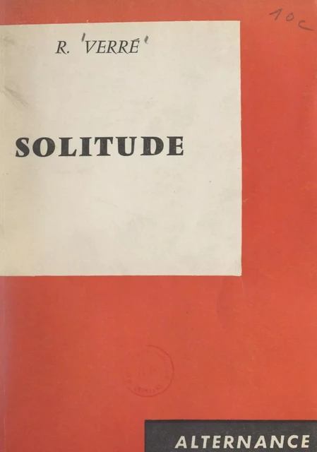 Solitude - R. Verré - FeniXX réédition numérique