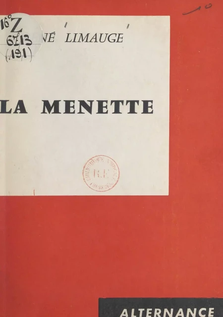 La Menette - René Limauge - FeniXX réédition numérique