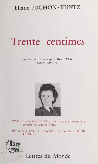 Trente centimes - Éliane Jughon-Kuntz - FeniXX réédition numérique