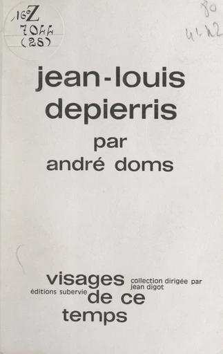 Jean-Louis Depierris - André Doms - FeniXX réédition numérique